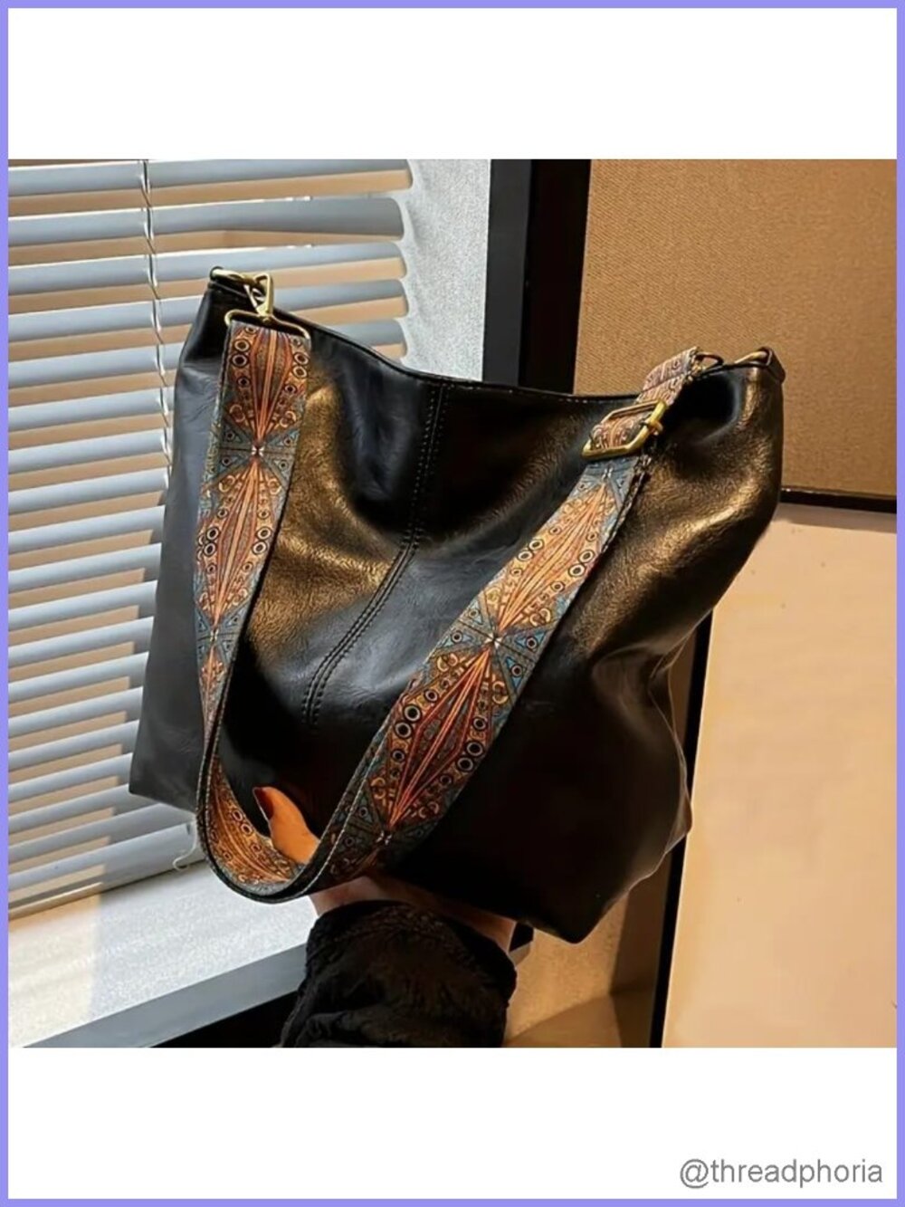 Oversize PU Leather Tote Weekender Bag Shopper Travel Purse Crossbody Shoulder